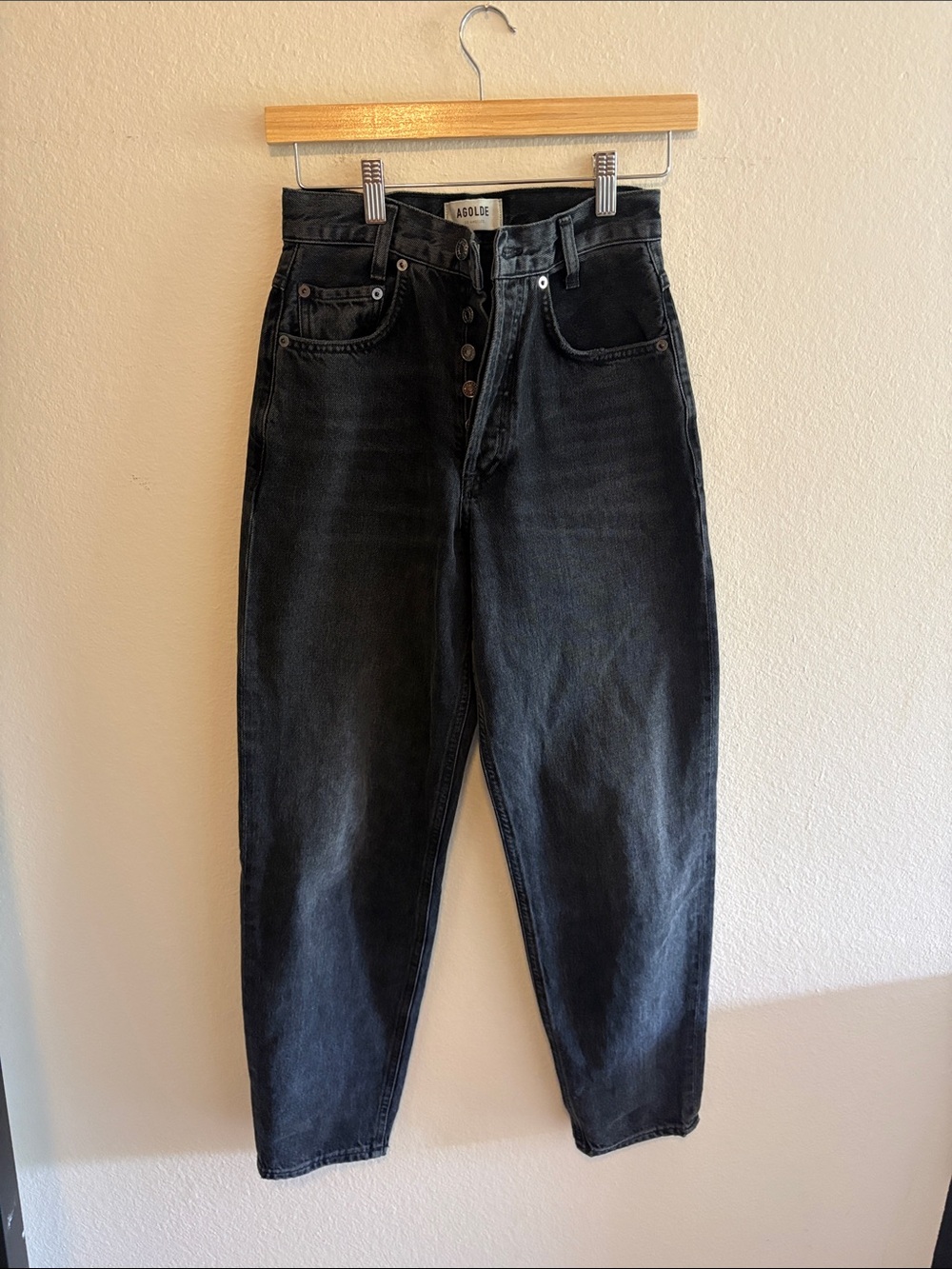 Agolde Tapered Baggy High Rise Jeans - Picture 2 of 5